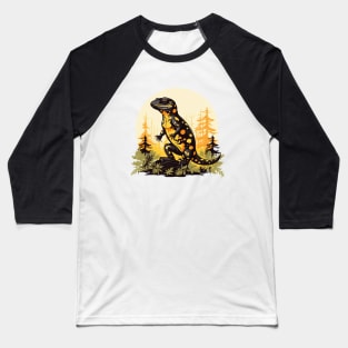 Fire Salamander Baseball T-Shirt